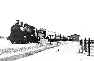 stoomtrein in Big Bell in 1937