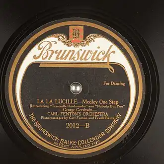 La,La,Lucille disc uit september 1919