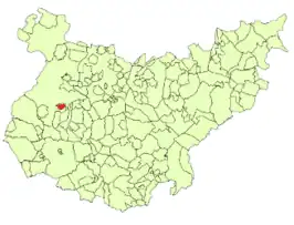 Kaart van La Albuera