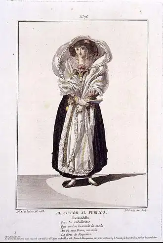 Portret van La Caramba uit 1788