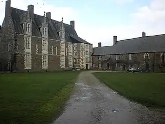 kasteel van La Motte-Glain, gebouwd 1495