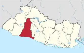 Kaart van La Libertad