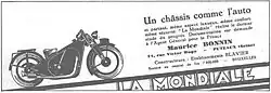 La Mondiale advertentie uit 1929