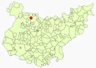 Kaart van La Nava de Santiago