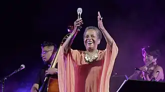 Susana Baca tijdens een optreden in 2007