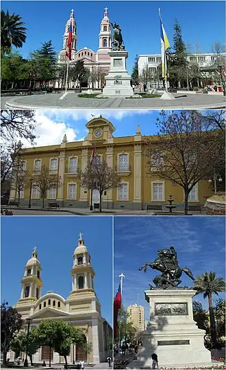 Een collage van Rancagua