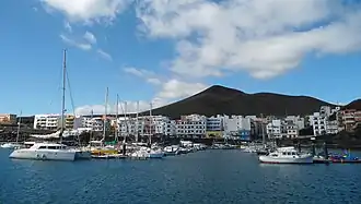 Het dorpje La Restinga met op de achtergrond de gelijknamige vulkaan