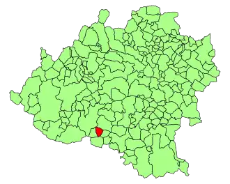 Kaart van La Riba de Escalote