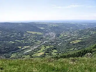 Gezicht op la Bourboule