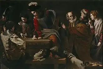 Nicolas Tournier, Verloochening van Sint-Petrus