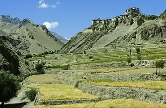 Ladakh in het zuidoosten van Kasjmir.