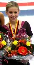 Katy Taylor tijdens 2004 Junior Grand Prix Duitsland