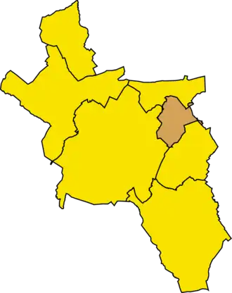 Locatie van Eilendorf in de gemeente