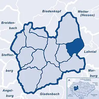 Locatie in de gemeente Dautphetal