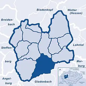 Locatie in de gemeente Dautphetal