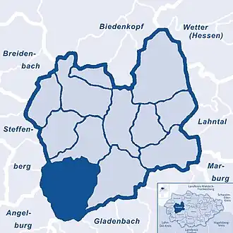 Locatie in de gemeente Dautphetal