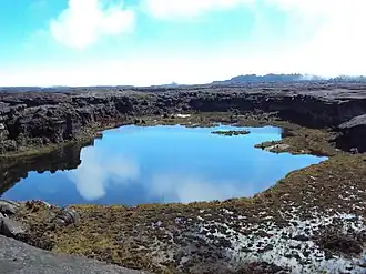 Gladys Lake op de berg Roraima