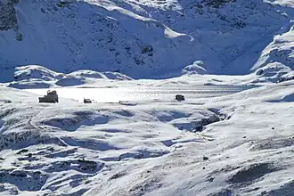 Het meer in de winter