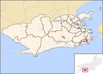 De wijk Lagoa waarin de Lagoa Rodrigo de Freitas gelegen is