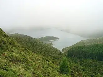 Lagoa do Fogo, kratermeer in de Água de Pau