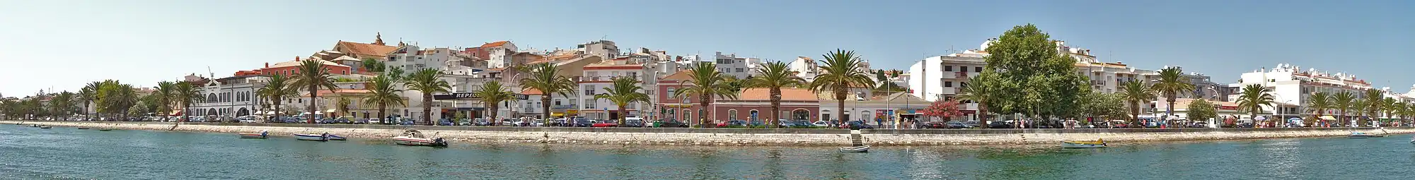 Panoramisch beeld van Lagos.