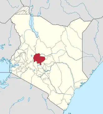 Kaart van Laikipia County