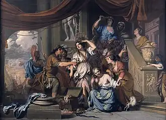 Gerard de Lairesse, Achilles wordt ontdekt tussen de dochters van Lycomedes, 1685