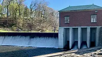 De Lake Hopatcong Dam die het meer vormt