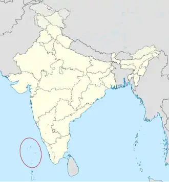 Kaart van Laccadiven