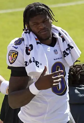 Jackson met de Ravens in 2020.