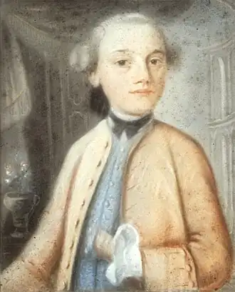 Jan van Bolhuis op 12-jarige leeftijd (Lambertus Beckeringh, 1762)