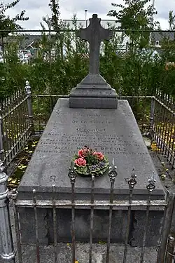 Het graf van Edgard de Caritat de Peruzzis te Lanaken