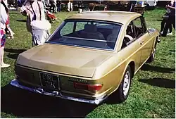 Lancia 2000 Coupé, achteraanzicht