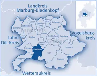 Kaart van Pohlheim