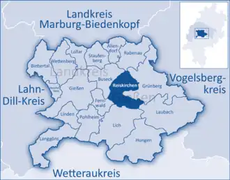 Kaart van Reiskirchen