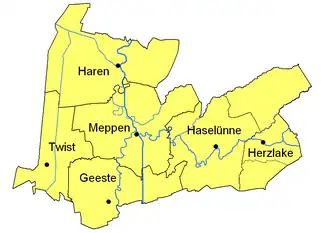 Gemeentelijke indeling in 1974