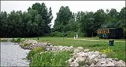 Stoomtrein bij het Valkenburgse meer