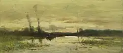 Landschap aan de vaart bij Hilversum, Rijksmuseum Amsterdam