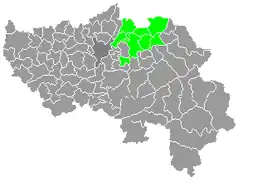 Het Land van Herve binnen de provincie Luik