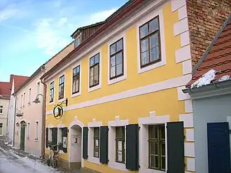 Oude huizen aan de Lange Straße in het centrum