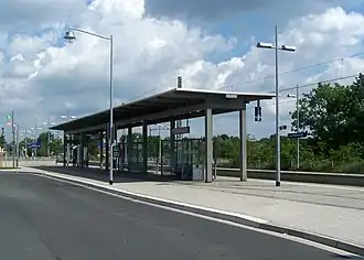Blik op het station Langenhagen-Kaltenweide (2010)