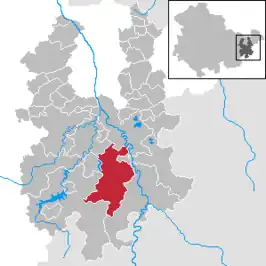 Kaart van Langenwetzendorf