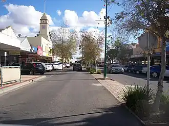 Straat in Mildura.