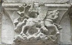 Lantaarnconsole getiteld "Ridder Frese"