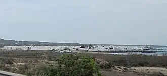 Zicht op Arrieta vanaf de LZ-1