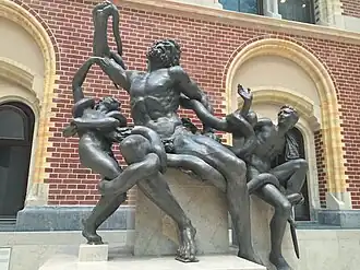 Beeld naar kopie van de Laocoöngroep in Rome in het Rijksmuseum