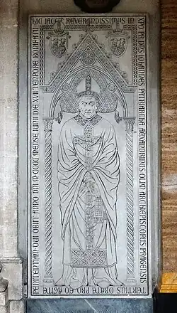 Grafsteen van de patriarch Giovanni.