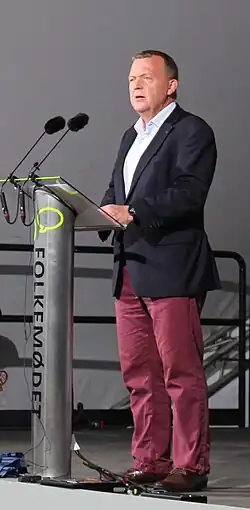 2016 - Premier Lars Løkke Rasmussen geeft een toespraak