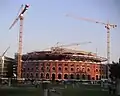 Plaça de toros de les Arenes tijdens de renovatie van 2010