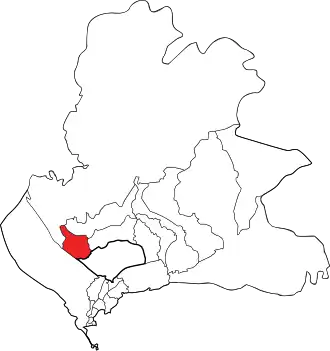 Kaart van Las Cumbres